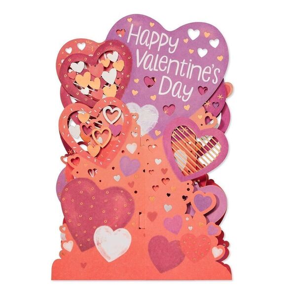 Valentine’s Day Pop-Up Displayable Card You’re Amazing Hugs XOXO Friend NWT - Picture 5 of 8